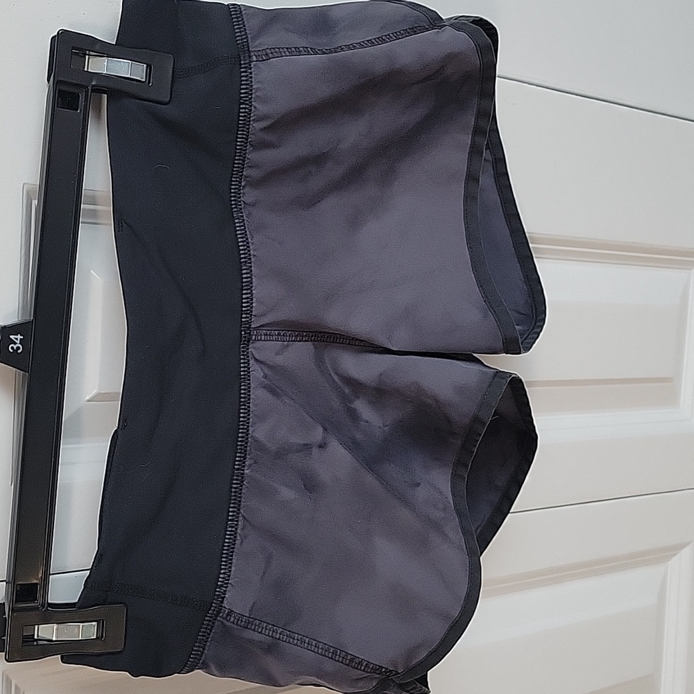 Lululemon Black and Gray Athletic Shorts